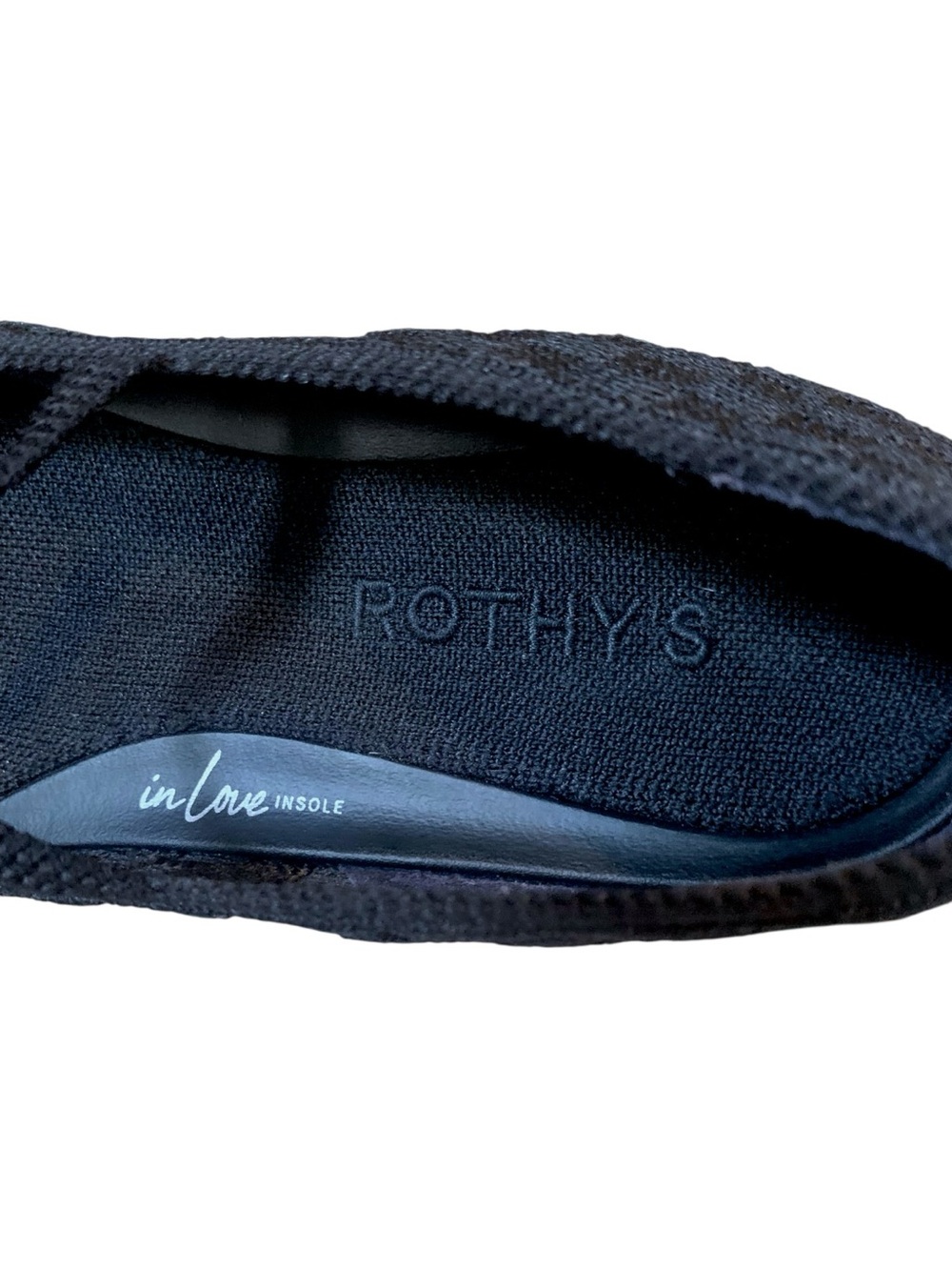 Rothy’s The Max Square Mary Jane Black Checkered Women’s 8 Knit Flats Like New - Picture 2 of 11